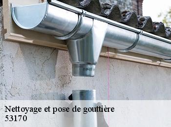 Nettoyage et pose de gouttière 53170