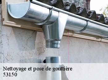 Nettoyage et pose de gouttière 53150